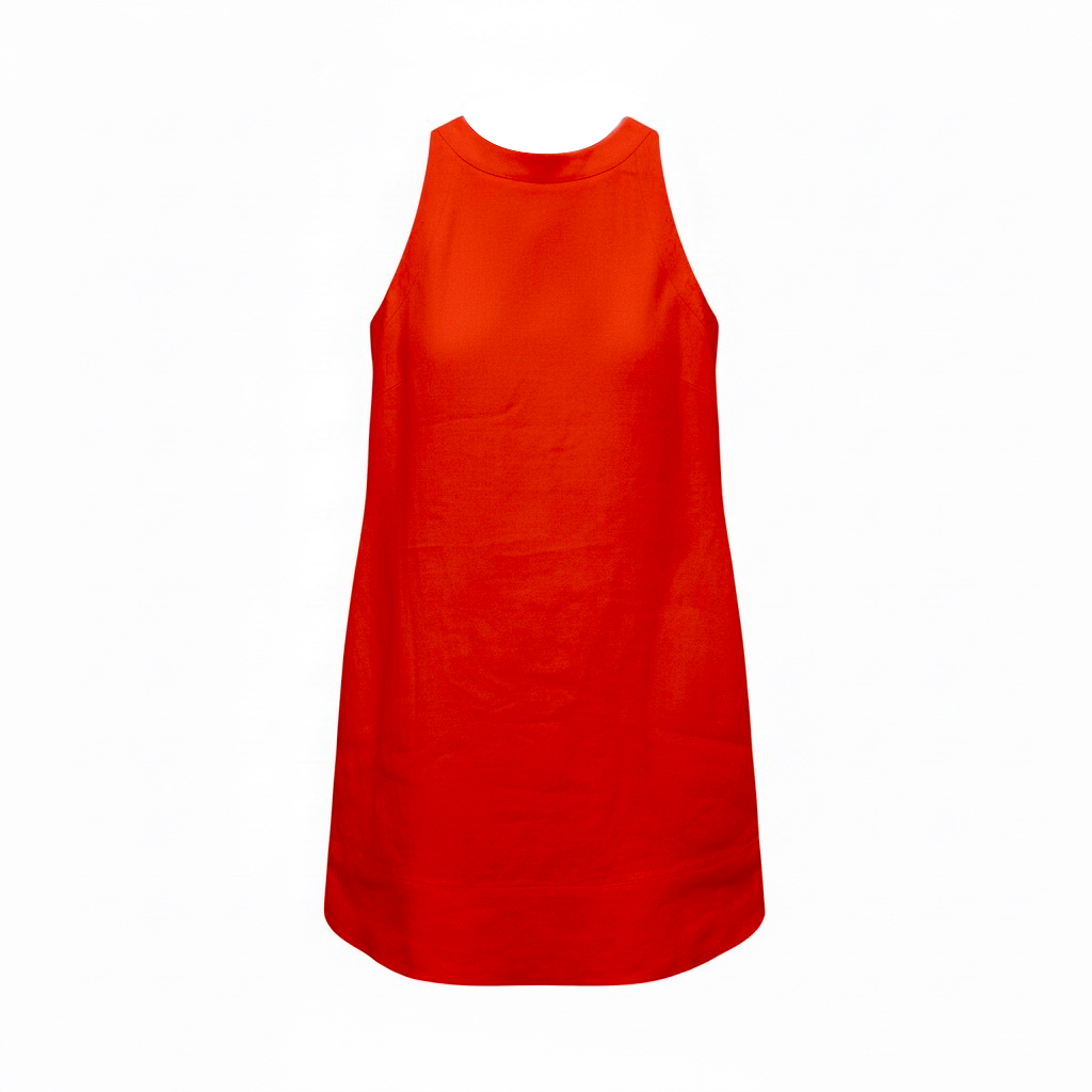 The Mini Aber Dress - Tomato Red
