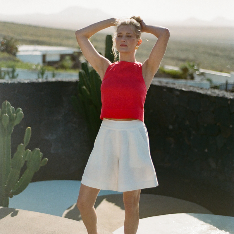 The Bay Tank - Tomato Red