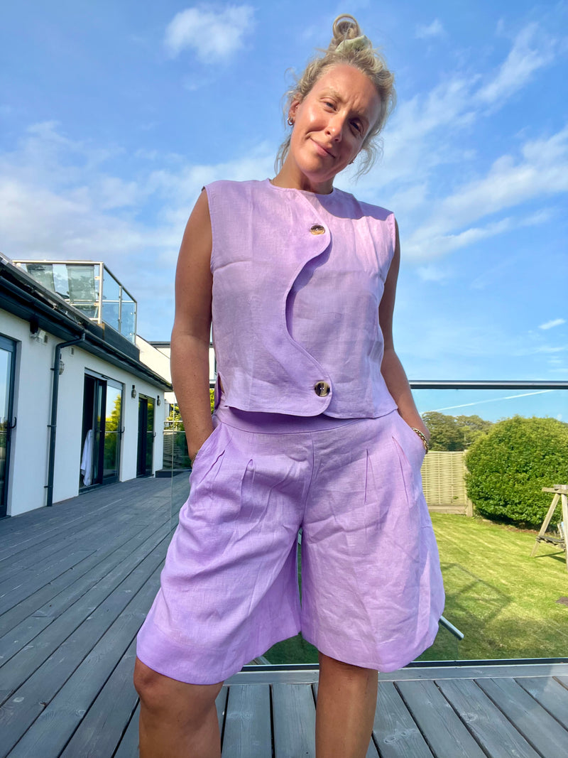 Bermuda Shorts - Pale Lilac