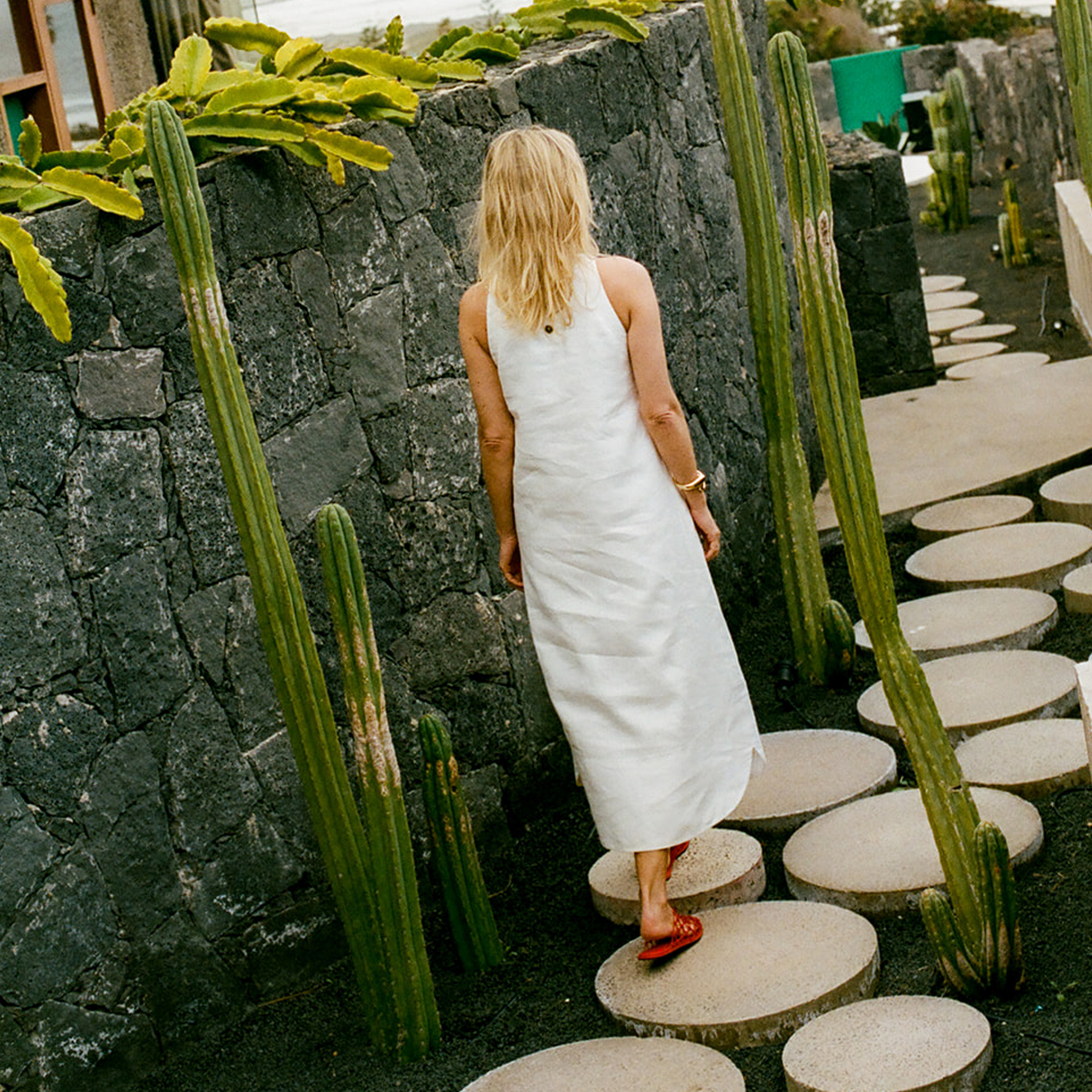 The Midi Aber Dress - Off-White