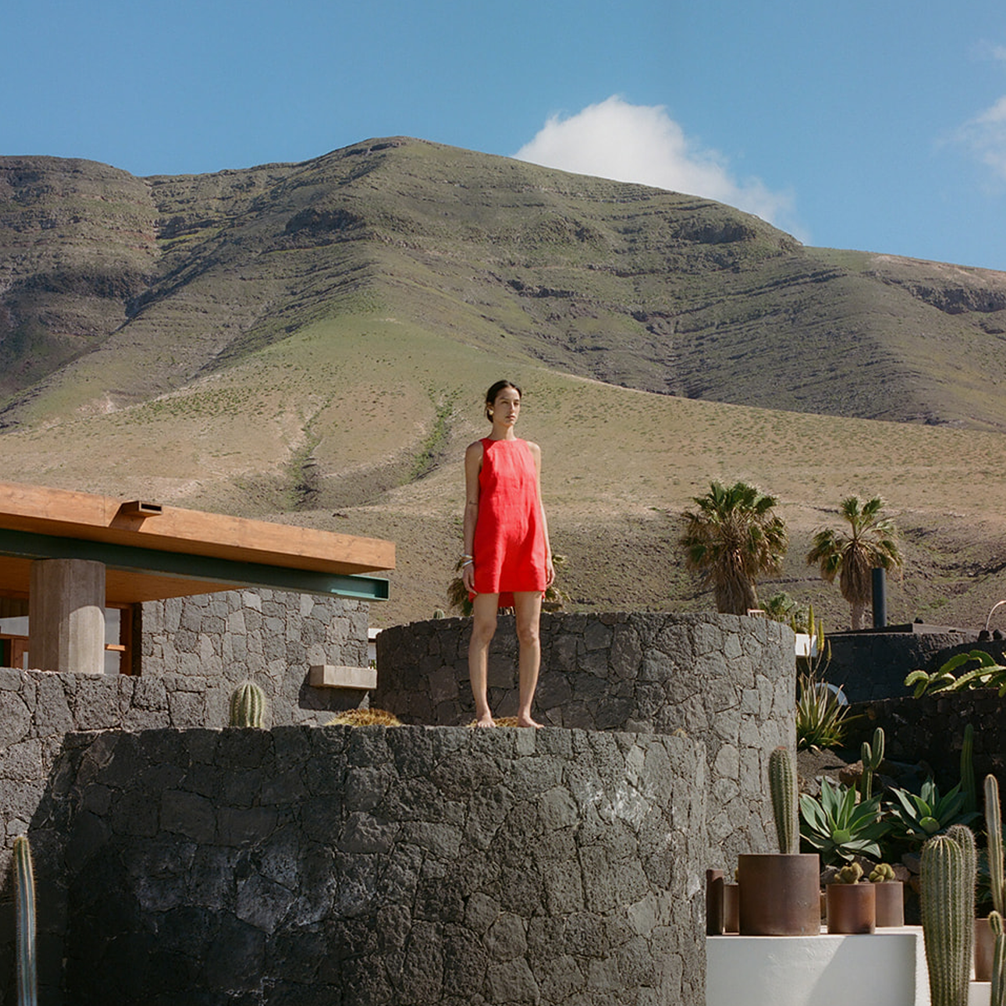 The Mini Aber Dress - Tomato Red