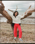 The Cilan Trouser | High-Waisted Barrel-Leg Linen Trousers | Port Mark