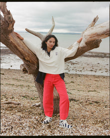 The Cilan Trouser | High-Waisted Barrel-Leg Linen Trousers | Port Mark