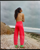 The Cilan Trouser | High-Waisted Barrel-Leg Linen Trousers | Port Mark