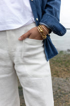 The Cilan Trouser | High-Waisted Barrel-Leg Linen Trousers | Sailcloth