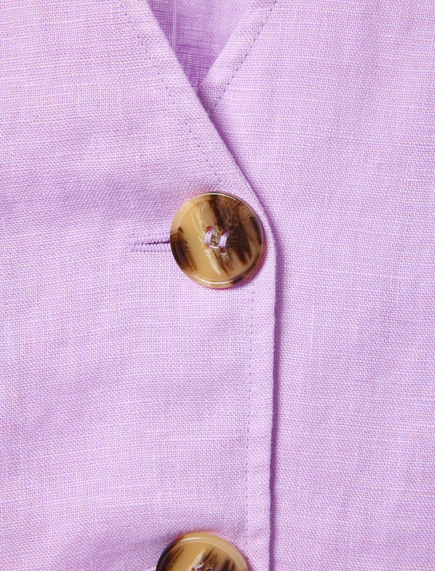 Longline Waistcoat - Pale Lilac
