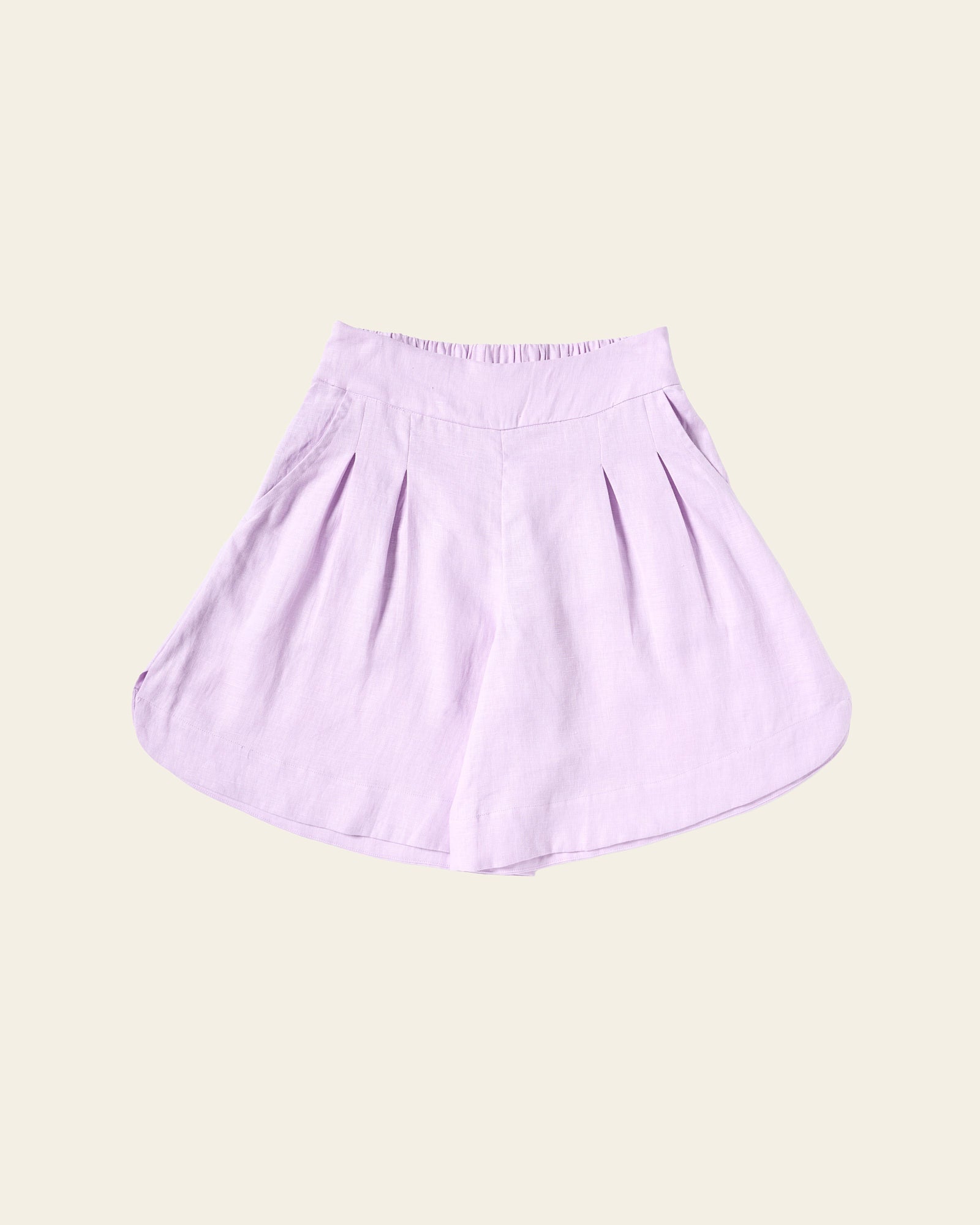 Bermuda Set - Pale Lilac Linen