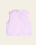 Wave Line Waistcoat - Pale Lilac