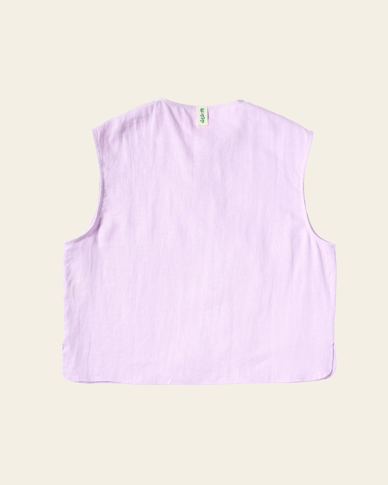Wave Line Waistcoat - Pale Lilac