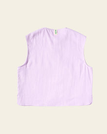 Wave Line Waistcoat - Pale Lilac