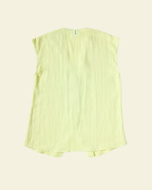 Longline Waistcoat - Matcha Green