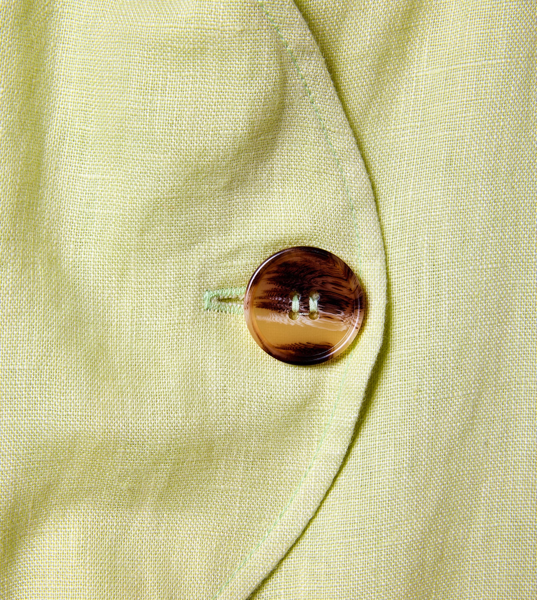 Wave Line Waistcoat - Matcha Green