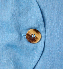 Wave Line Waistcoat - Cornflower Blue