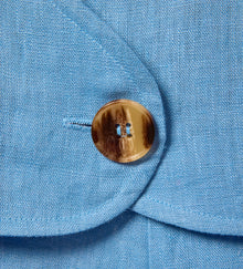 Wave Line Waistcoat - Cornflower Blue