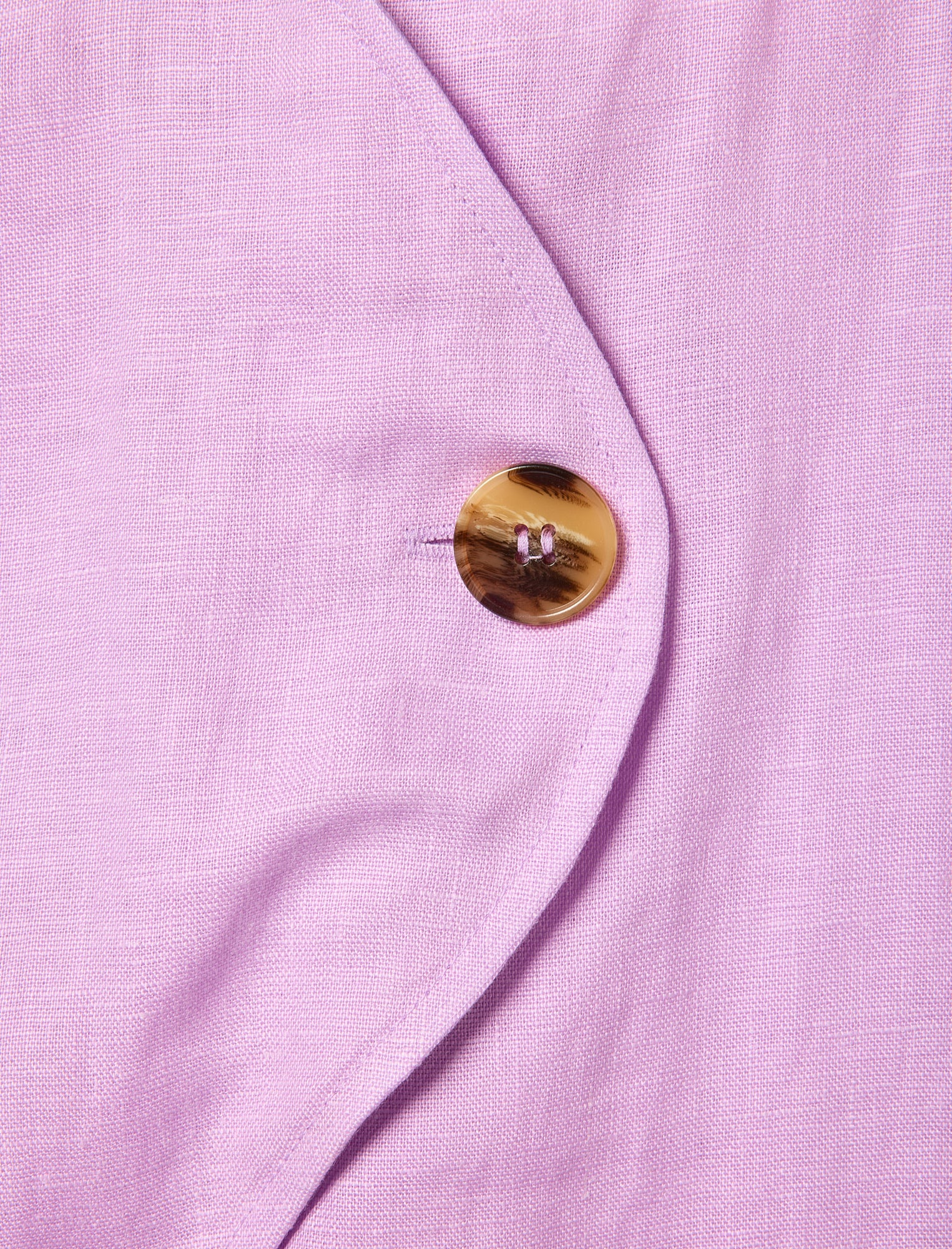 Wave Line Waistcoat - Pale Lilac