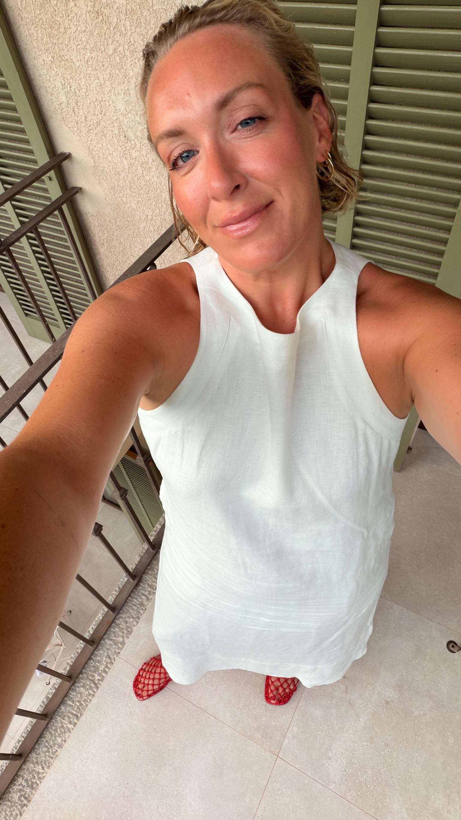 The Midi Aber Dress - Off-White