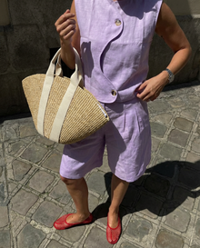 Bermuda Set - Pale Lilac Linen