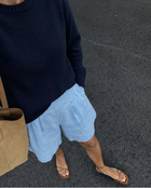 Bermuda Set - Cornflower Blue Linen