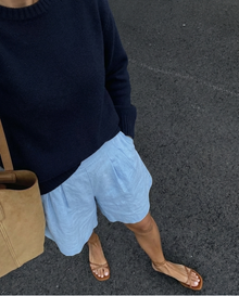 Bermuda Set - Cornflower Blue Linen